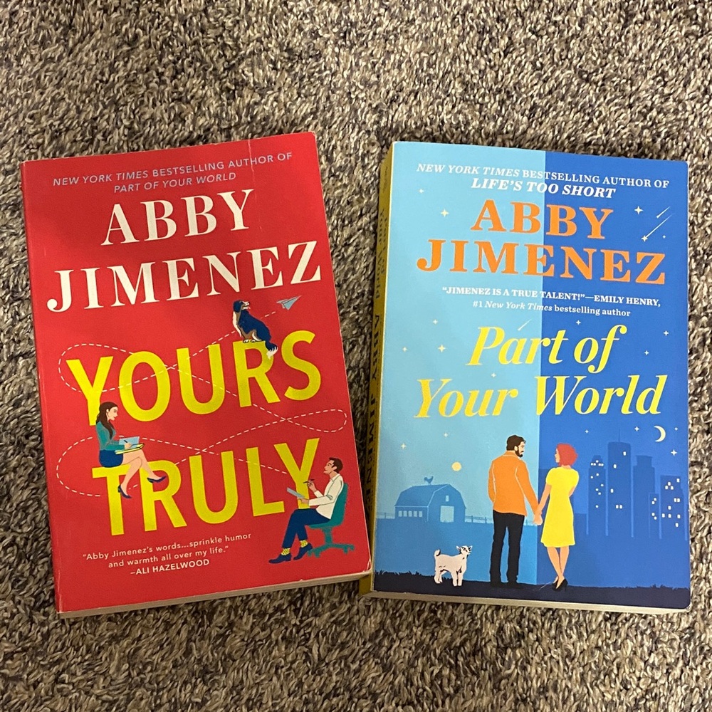 Abby Jimenez Book Set - Yours Truly & Part of Your World